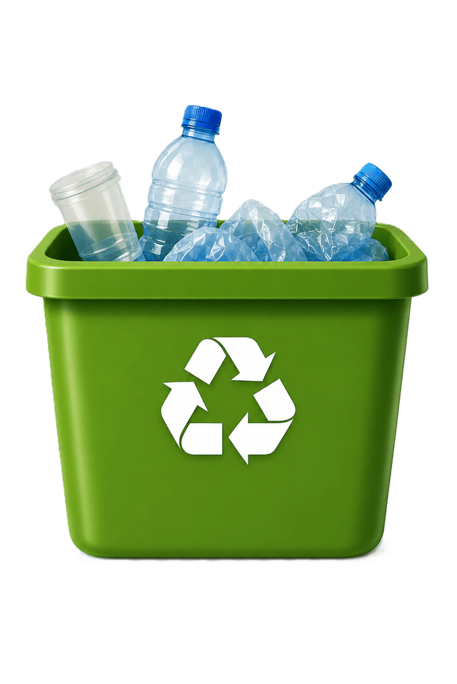 Plastic waste bin